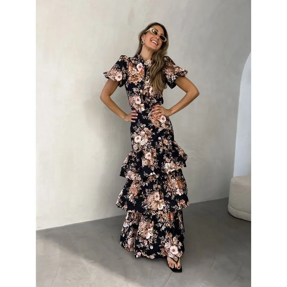 AiNa Catalina Floral Blouse & FLORAL ZIMM Maxi SKIRT Set - size S - Picture 1 of 8